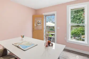 A detached office or art studio & an additional storage shed expand your creative & practical space.