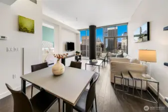 Gracious layout with 10.5' ceilings.