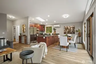 Durable and stylish LVP flooring throughout the main level.