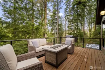 Enjoy serene outdoor living from the large new upper deck with river and mountain views.