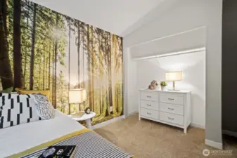 Second bedroom offering spacious closet for ample storage.