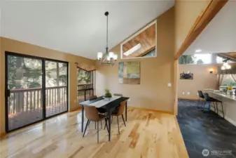 And check out the expansive view of your lightly treed backyard and the easy access to the wraparound deck.