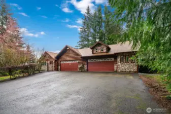 Front Elevation - 4 car garage