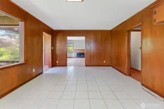Remove a wall to create a beautiful flowing open floorplan.
