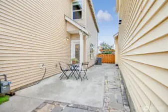 Large patio. AC has been added to this home for extra comfort