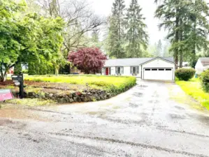 Entrance to loop driveway