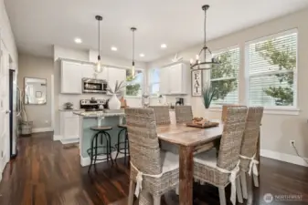 Large windows for natural light.