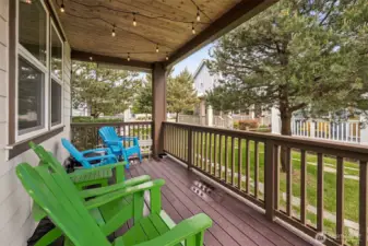 At Oyhut Bay, porch sitting is strongly encouraged!