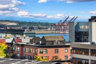 Views of Elliott Bay from the unit.