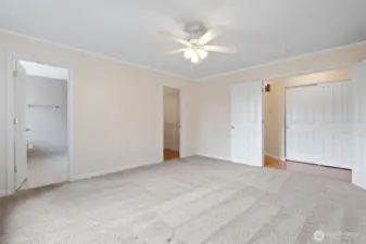 Primary Bedroom with French Doors and Ensuite