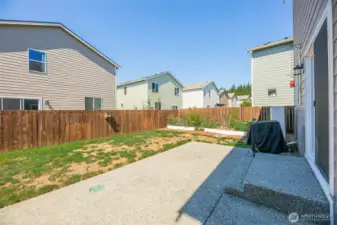 Large patio for summer bbq's and entertaining