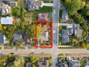 This 10,625 sq ft lot with its large and level backyard is a perfect place to relax or play.