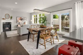 A wall of windows ensure tons of natural light.