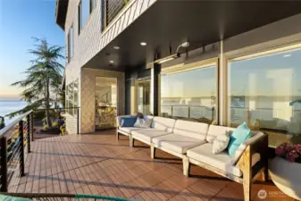 Another deck off of the kitchen/living space