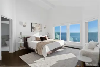 You'll never get tired of the views from this primary suite