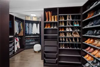 Stay organized with a place for every item in the generous walk-in closet off of the primary bedroom