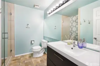 Primary bath completley updated