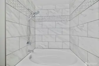 New bathtub and tile