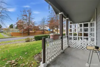 Front porch. Room to sit.