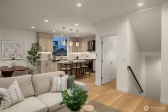 Open concept living.