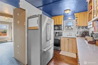 Kitchen with tons of potential.