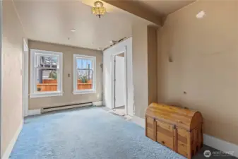 Make this space your own—perfect for a potential second living area.