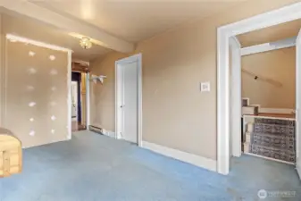 Make this space your own—perfect for a potential second living area.