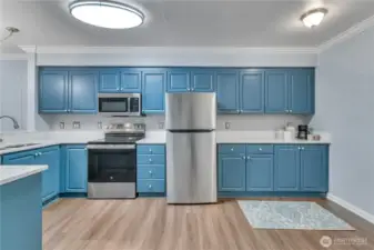 Ample cabinetry providing plenty of storage