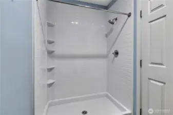 Primary walk-in-shower