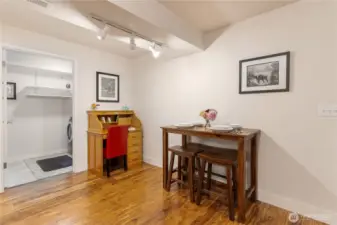 Apartment dining space.