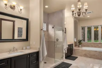 Luxurious Primary Bath with heated floors