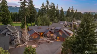 Aerial view of home