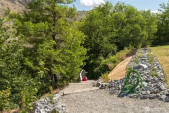Shoreline access trail