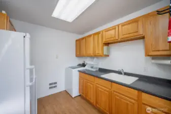 Laundry Room with Storage and Freezer