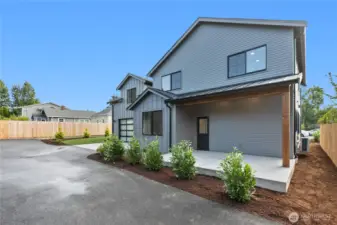 New, solid construction with metal roof & covered porch