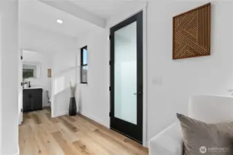 Luxury vinyl plank flooring