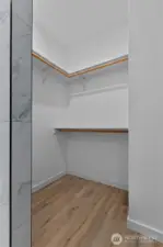 Primary walk-in closet