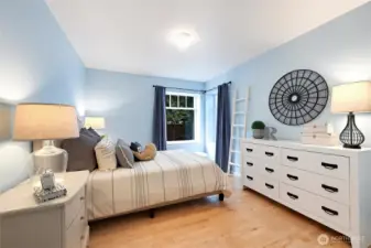 Bedroom 3, plenty of space and windows.