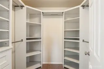 Primary closet
