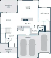 Image is a rendering. Photographs are for illustrative purposes only. Features, finishes, interior/exterior colors, landscaping and floorplan shown may vary from actual homes built