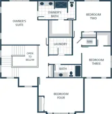 Image is a rendering. Photographs are for illustrative purposes only. Features, finishes, interior/exterior colors, landscaping and floorplan shown may vary from actual homes built