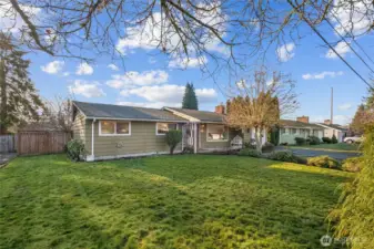 Looking at the home from another perspective. Good sized lot at 9799 sq ft with mature plantings. Great street near Bridgeport and it has a 77 Walkscore. You are less than 5 minutes from Homegoods, Trader Joes, Harbor Greens and other great stores!