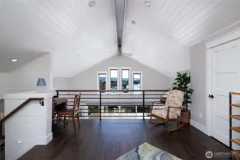 Loft with large walk in closet