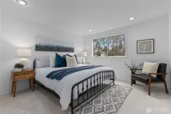 Master bedroom with en suite and lots of closet space.