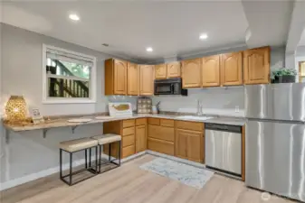 And a great bar, snack center space....