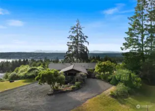 The Olympic Mountain views are breathtaking from this home and the sunsets are unbelievable.