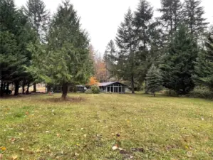 farther back view of front yard