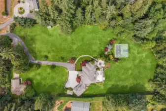 Park-Like Private Yard on 6-Acre Lot