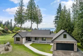 New Construction over-looking Cultus Bay with views of The Olympics!