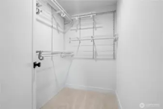 Roomy closets!